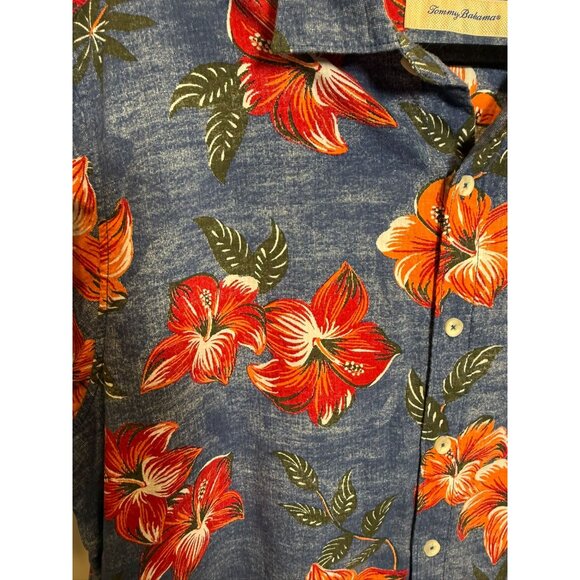 Tommy Bahama Men’s XL Hawaiian Shirt | 100% Cotton Floral Tropical Print Resort - Picture 2 of 5